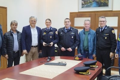 Ηλεκτρονικό εξοπλισμό παρέδωσε στη Σχολή Πυροσβεστών Τσοτυλίου ο Δήμαρχος Βοΐου, Χρήστος Ζευκλής